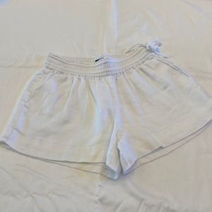 White summer short